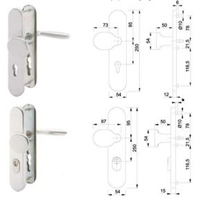 VERONA BRONZ ( F4 ) 92mm - klika/madlo