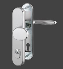 VERONA stříbrná ( F1 ) 92mm - klika/madlo s překrytím