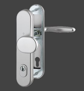 VERONA stříbrná ( F1 ) 92mm - klika/madlo s překrytím